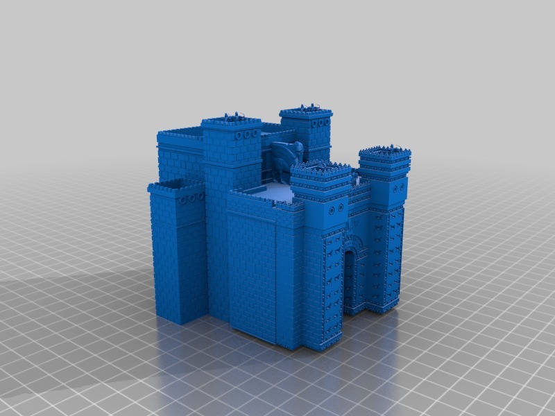 Ishtar Gate Tip Box with Archers and Guards