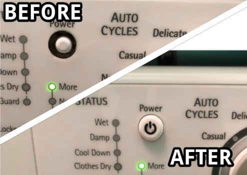 Kenmore Dryer Power Button Cap