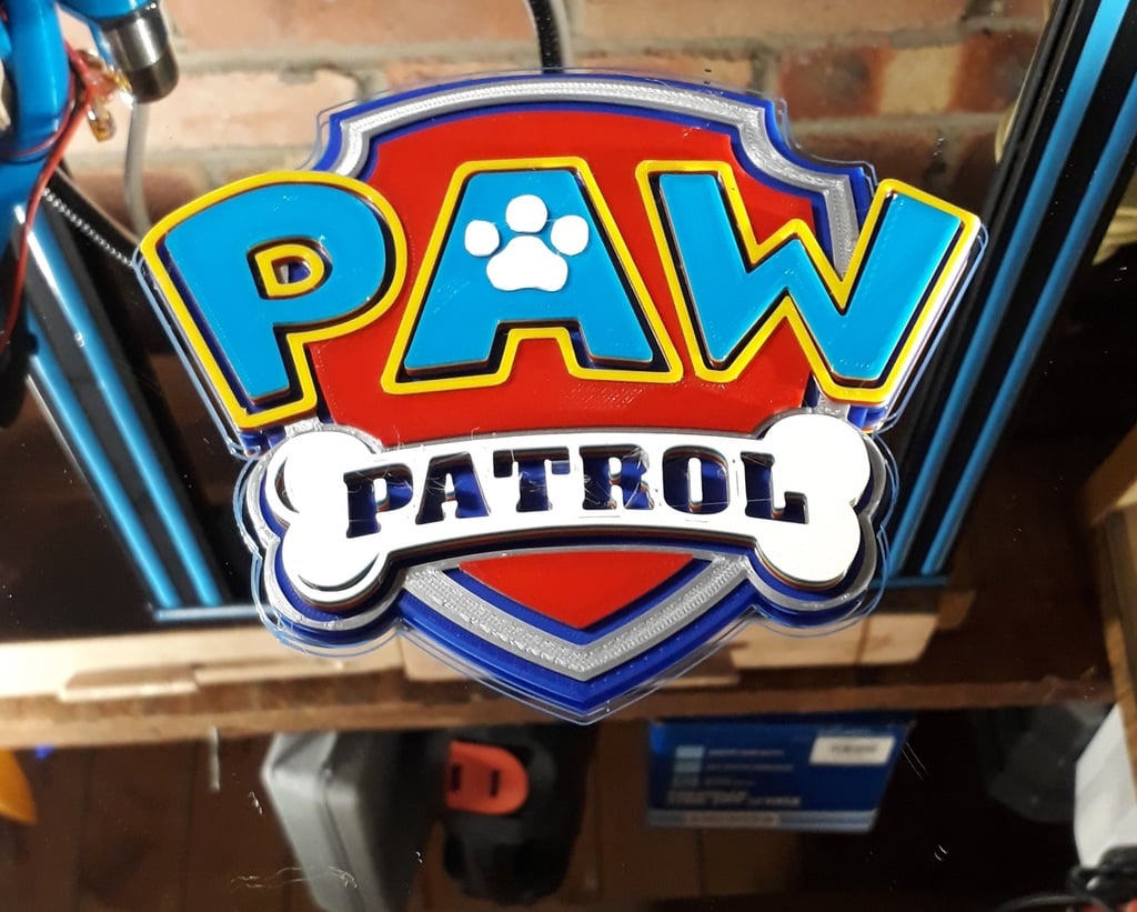 Paw Patrol Multi Colour Logo