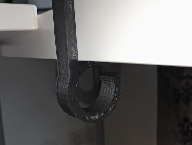 Cable holder for Ikea LINNMON desk