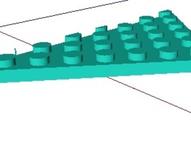 Lego Base 8x6 and 6x8 Right angle triangle