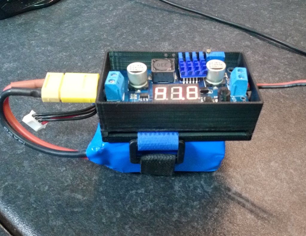 Case XL6009 DC Boost Module + Voltmètre 