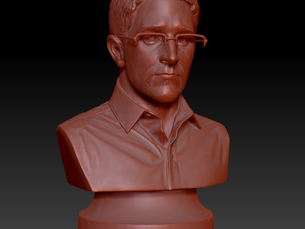 8″ Bust Of Edward Snowden Originally Placed In Fort Green Park Brooklyn