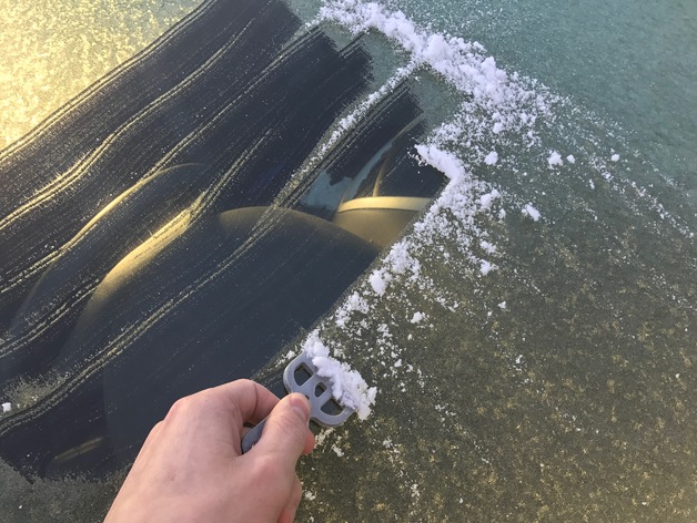 3D Printed Keyring Ice Scraper