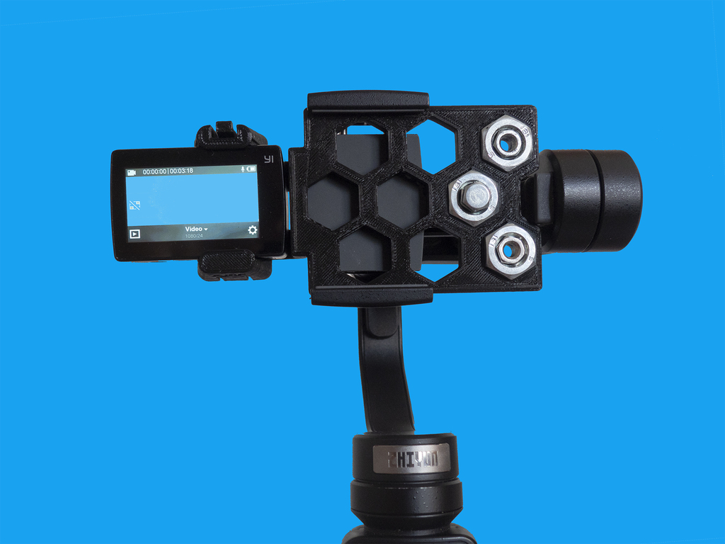 Action cam adapter for Zhiyun Smooth 4