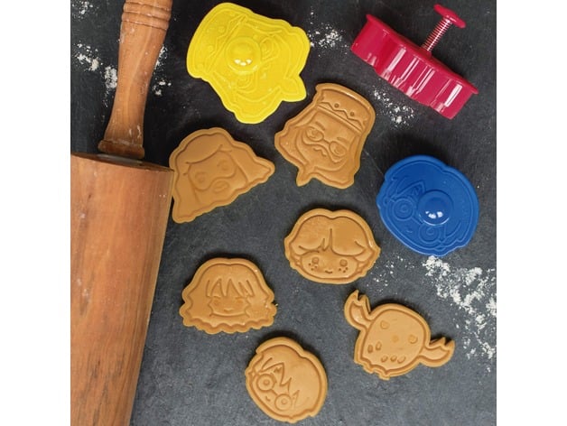 3D file Harry Potter cookie cutter set of 10 🍪・3D print object to  download・Cults