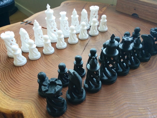 Spiral Chess Set By Bigbadbison - Thingiverse