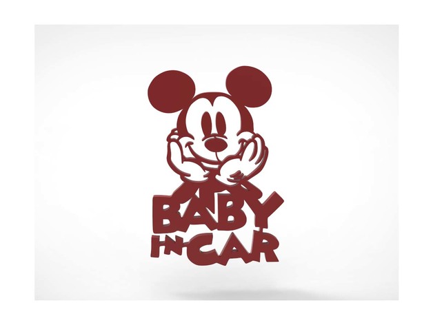 Mickey Baby In Car Decoration