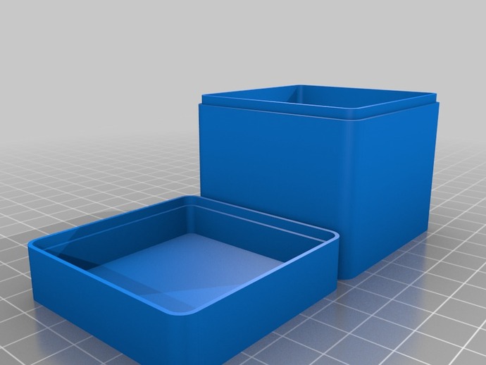 My Customized A Box with lid and rounded corners 50X50X50