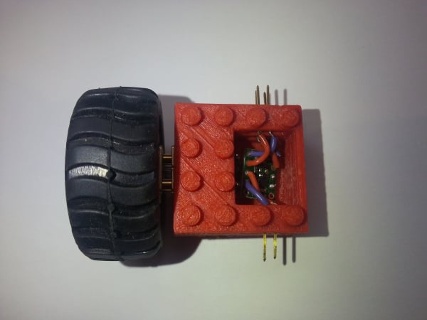 Pololu motor LEGO housing compatible with 3D printing