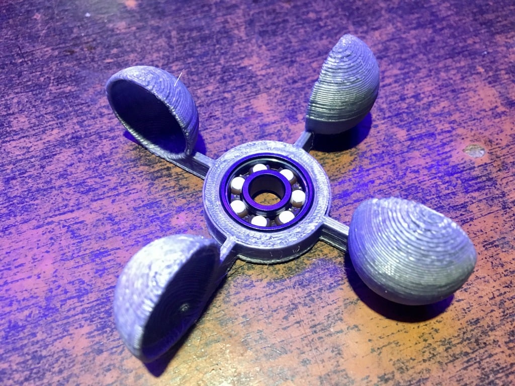 Easy-to-Print Wind Powered Fidget Spinner