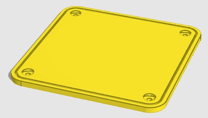  Blanking plate for 120mm fan opening with seal