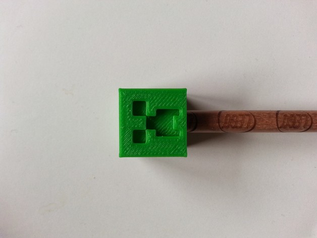 Minecraft Creeper Pencil Top