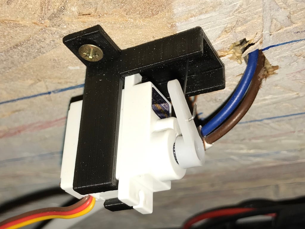 Sub-Micro Servo mount for train layout turnout/point