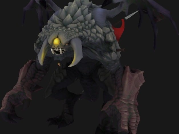 Roshan Dota 2 Low and High Poly