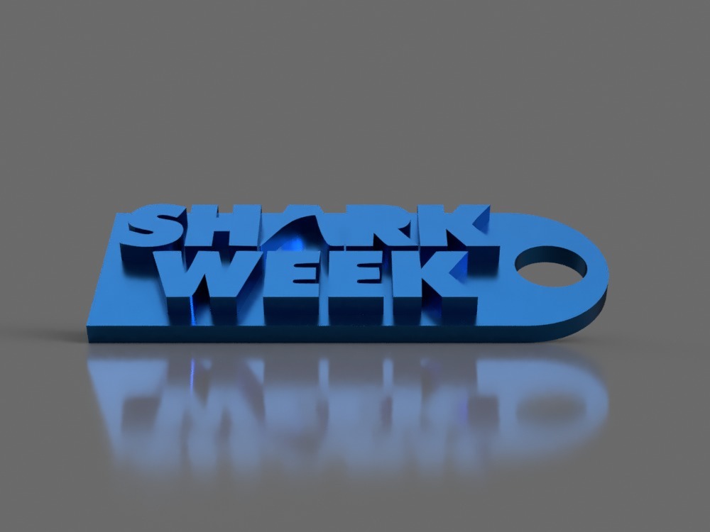 Shark Week Keychain