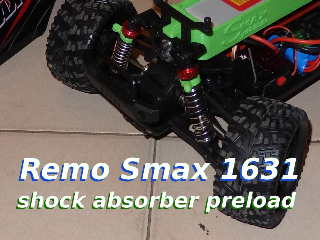 RC car 1/16 shock absorber preload