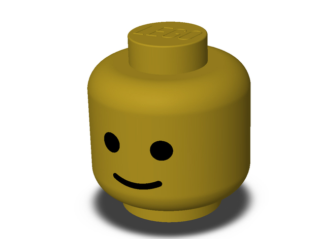 Classic Lego Minifigure 'Grin' Heads (With & Without Eyes/Mouth)
