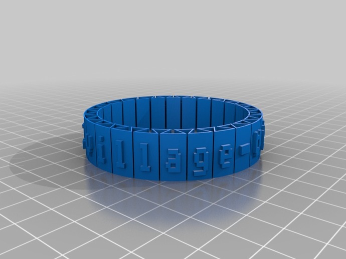 My Customized Rotating Text Bracelet