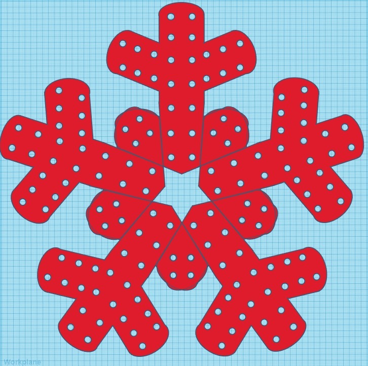 150 Pixel 24 inch Snowflake