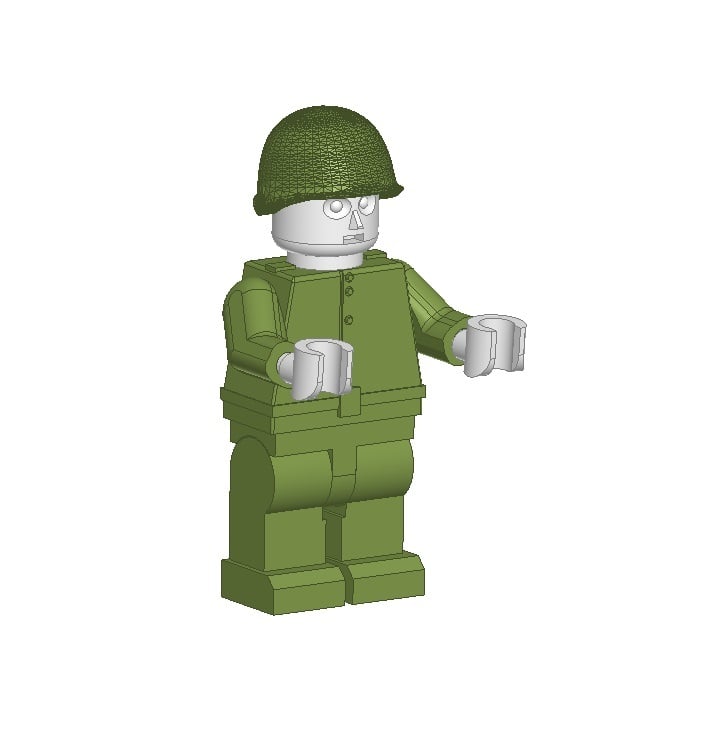 Lego Miniman russian soldier WWII