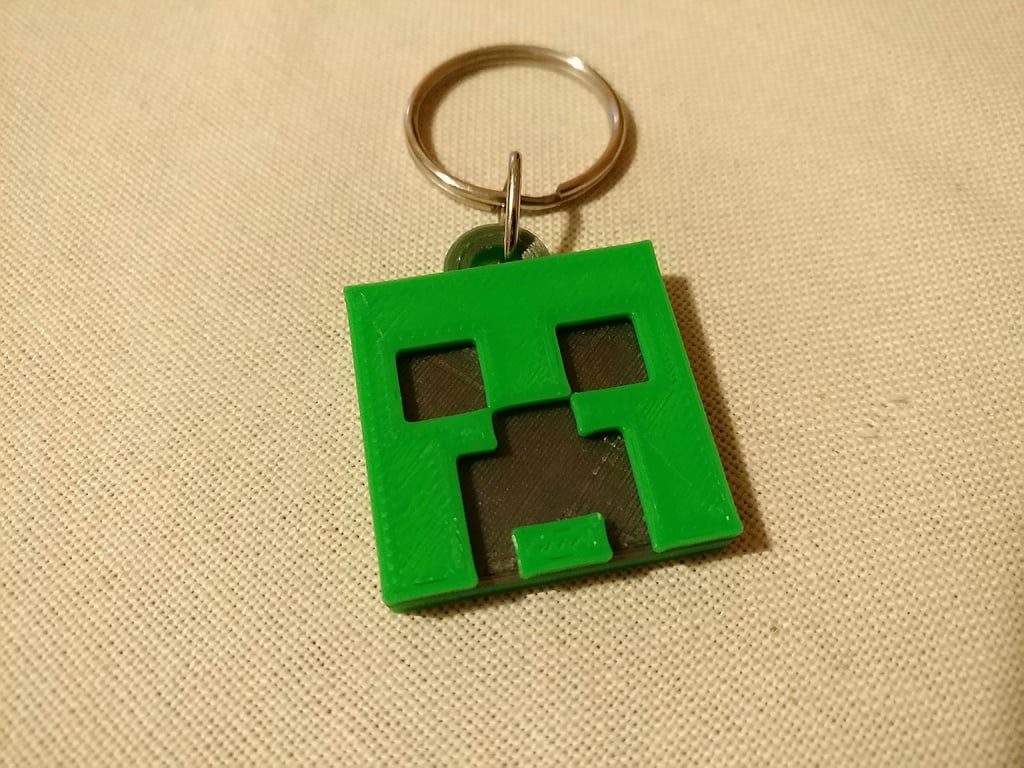 Minecraft Creeper Keychain