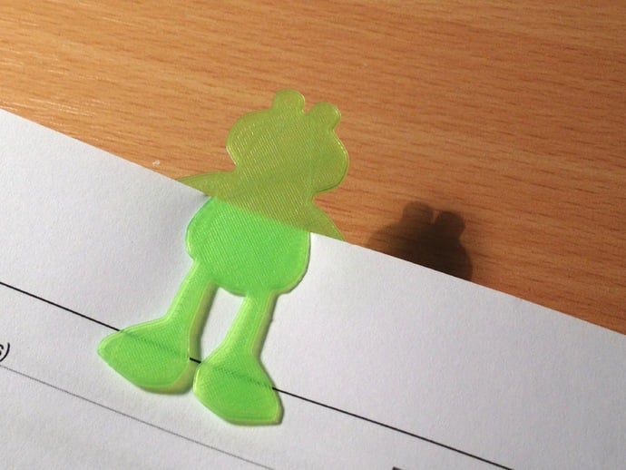 The frog bookmark