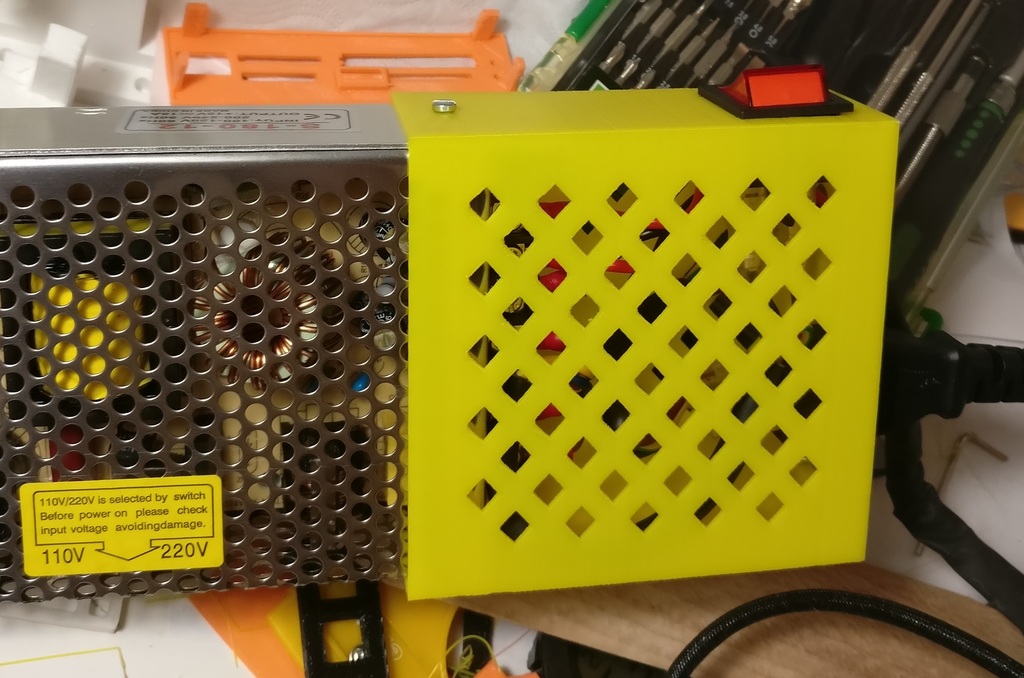 Power supply cover for Geeetech Prusa i3 Aluminum