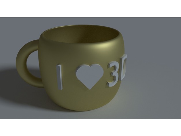 "I <3 3D Printing" mug