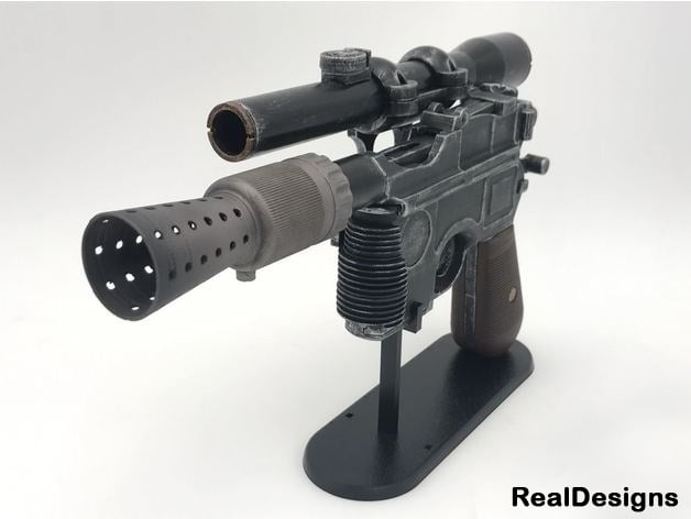 Real SHOOTING dl-44 blaster from star wars