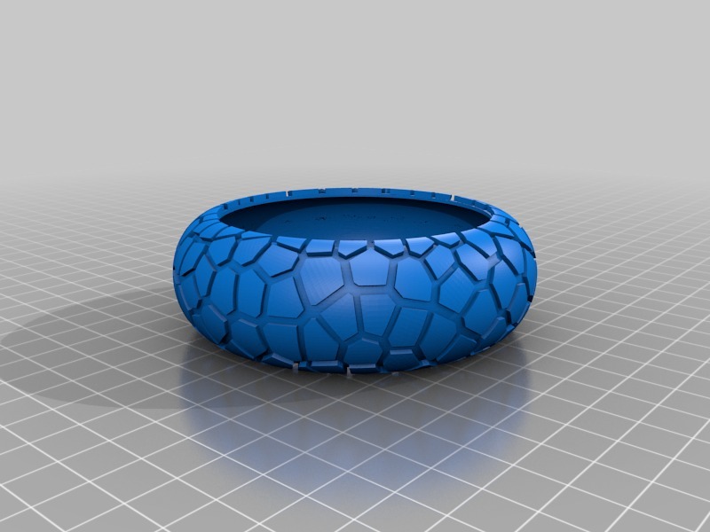 Voronoi Parametric Reptile Skin Bangle
