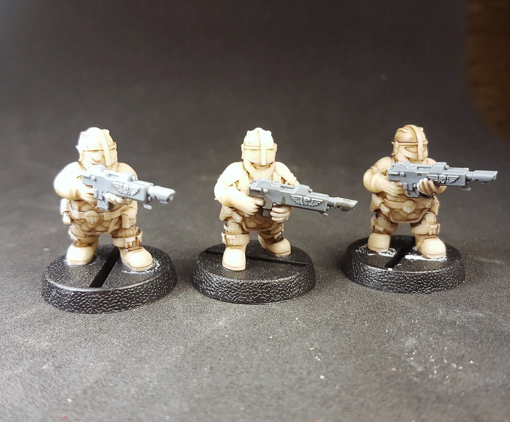Space Dwarf Warriors without weapons