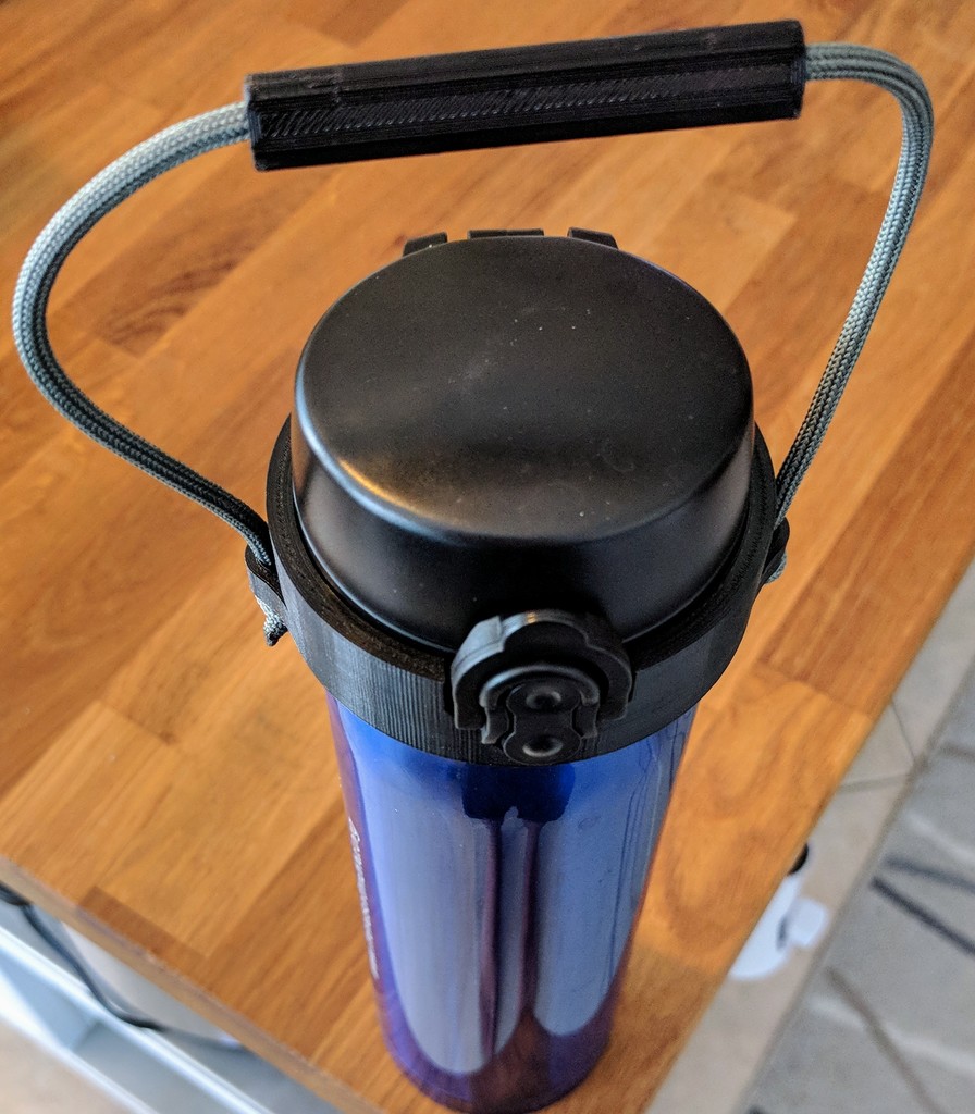 Bottle sleeve and handle for unknown water bottle