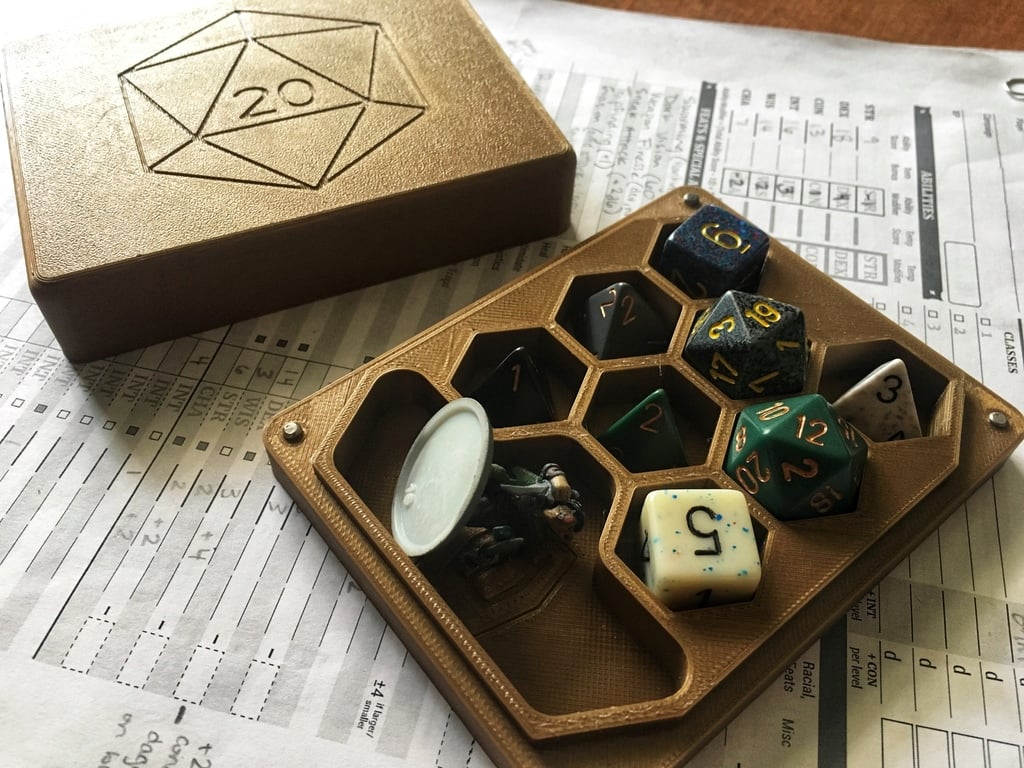Dice Holder + Mini Case with Rolling Tray
