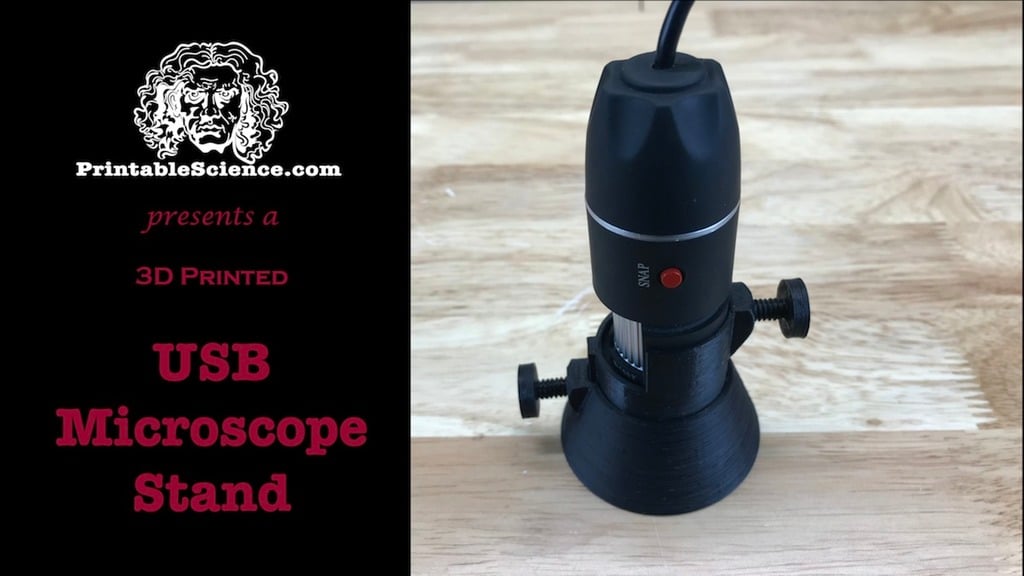 3D Printed USB Microscope Stand