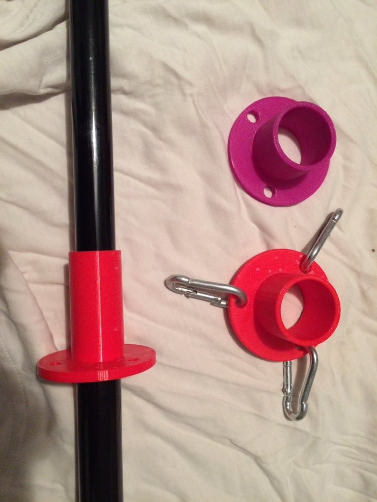 Portable mast support / Guy Ring