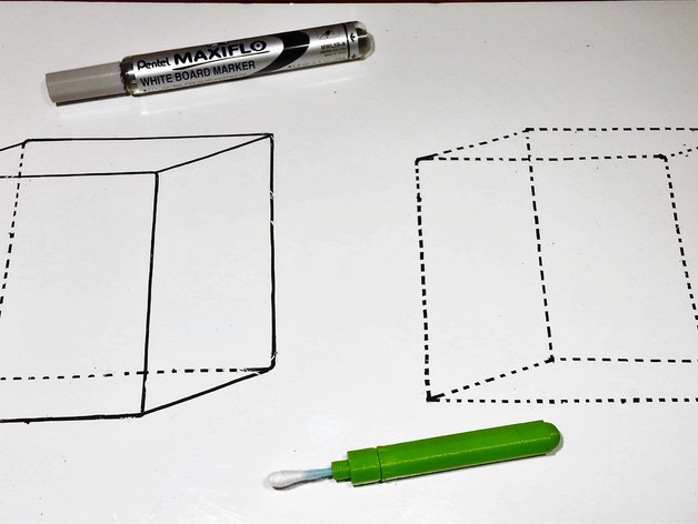 OMT² - Hex Whiteboard Precision Eraser (or a tiny brush)