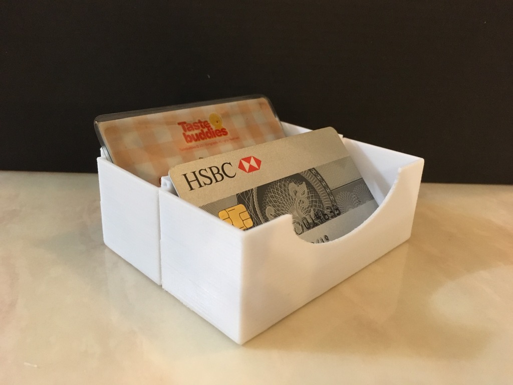 Card holder box (stackable)