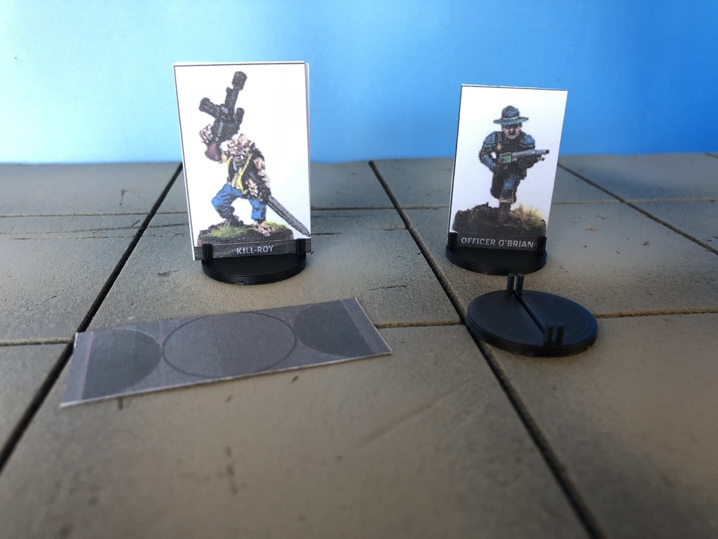This Is Not A Test - Demo Paper Miniatures/Standees Bases