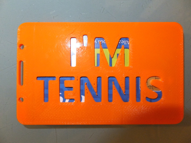 I'm tennis card or ID badge holder