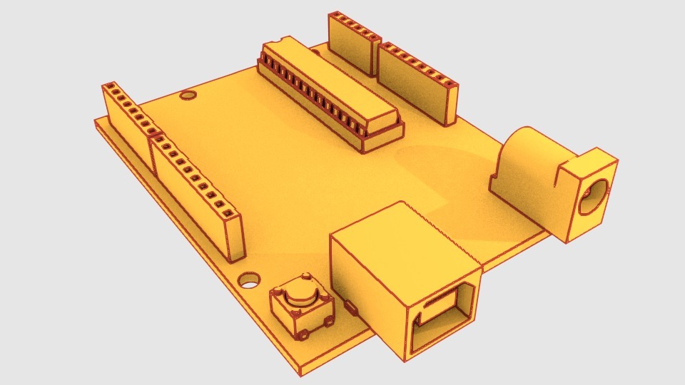 Spareparts: 3d models of various random electronic and mechanical components for OpenSCAD
