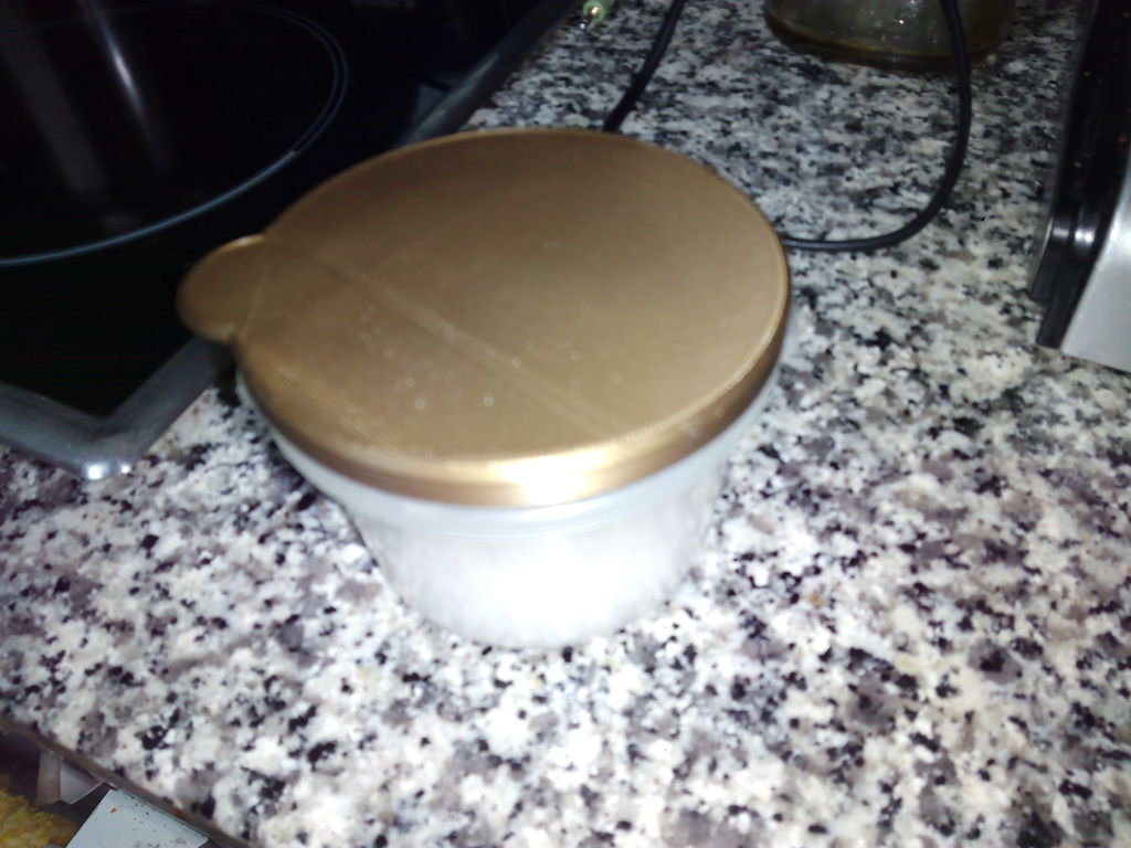 Tapadera para el contenedor de la sal de la cocina. (Cover for the container of the salt of the kitchen)