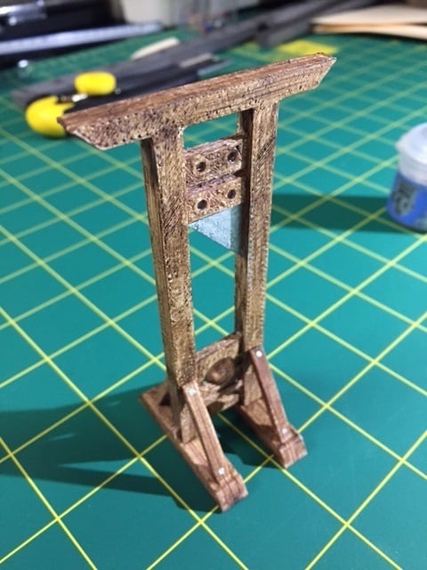 Guillotine for the board/card game Guillotine