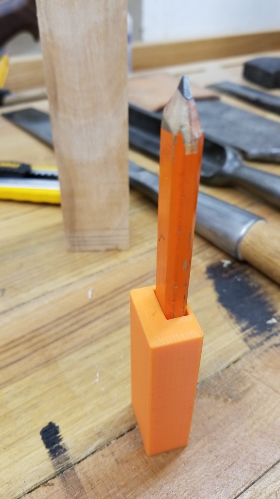 Carpenter pencil simple scribe block/offset block