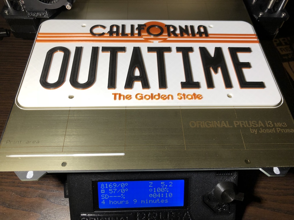 Back To The Future 1985 License Plate [modified]