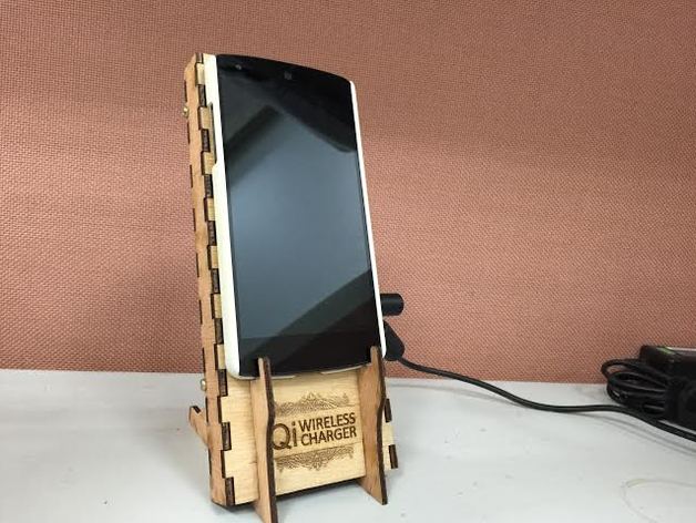 Qi Wireless Charger Phone Stand By X1215 Thingiverse - Diy Wireless Charging Dock