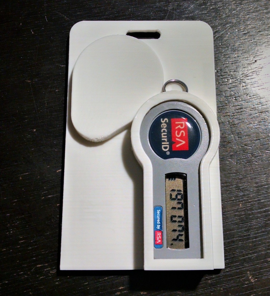 RSA & RFID badge holder