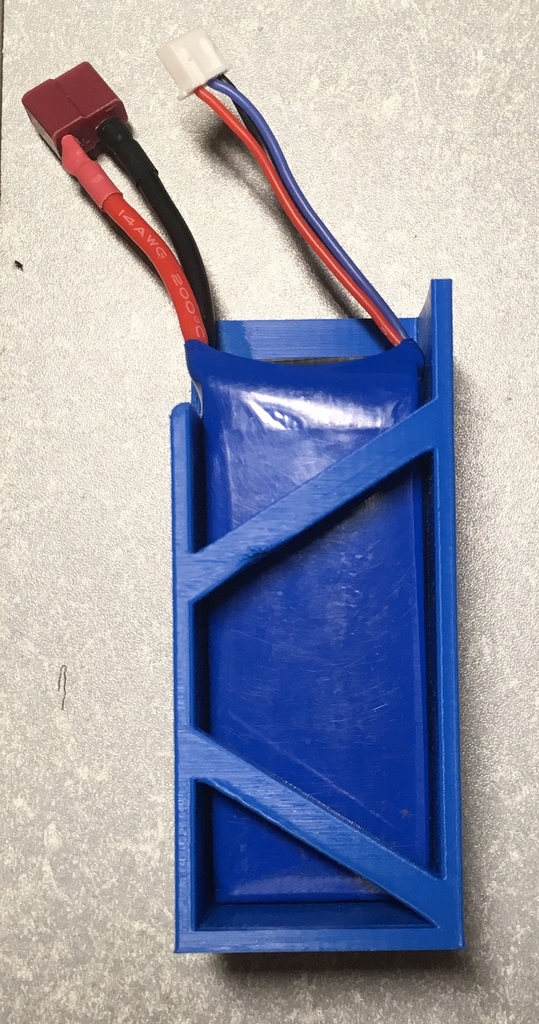 Lipo battery holder with belt clip