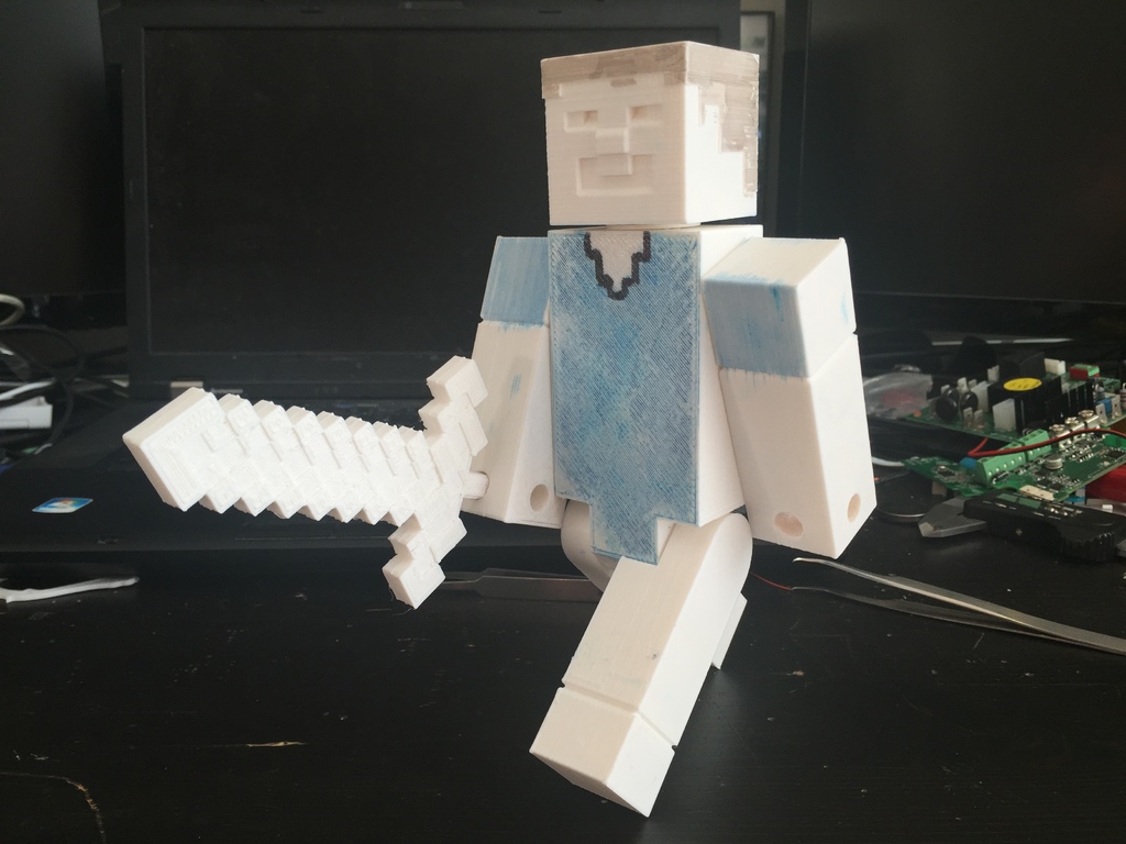 How to make a Mutant Steve. Minecraft Papercraft 