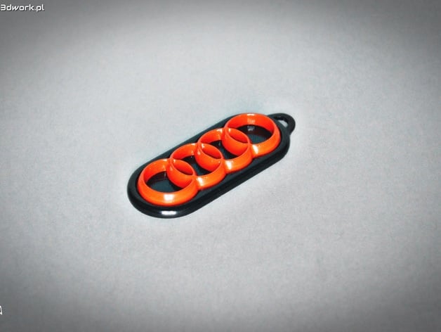 Logo Audi keychain